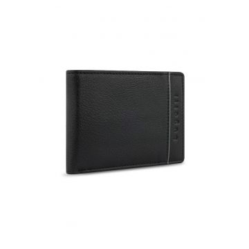 Portofel barbati -  din piele naturala - Banda 201 - Negru