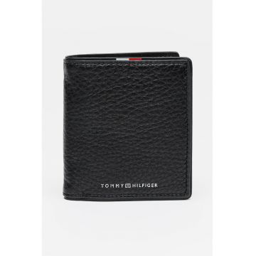 Portofel pliabil de piele Corporate - Negru