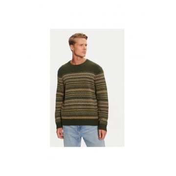 Pulover barbati -  304281099 - Lana/Nylon - Verde - Verde