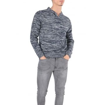 Pulover barbati  Calume - multicolor - acril - croiala clasica