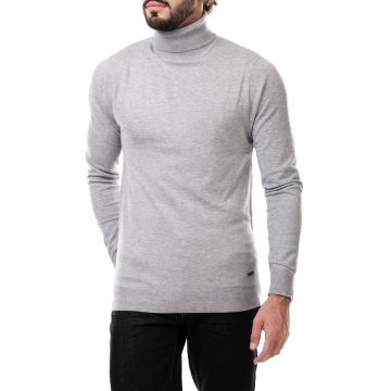Pulover barbati  Eren clasic - gri - elastan - poliester - viscoza -