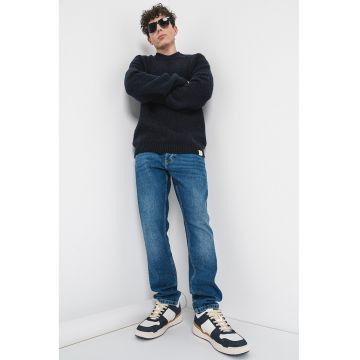 Pulover din amestec de lana alpaca - Negru