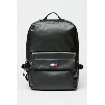 Rucsac de piele ecologica cu logo Elevated - Negru