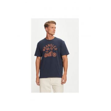 Tricou barbati -  304281150 - Bumbac - 48677 - Albastru