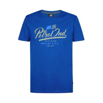 Tricou Barbati -  Albastru - 100% bumbac organic -