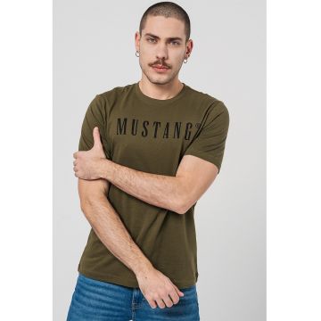Tricou cu imprimeu logo - Kaki