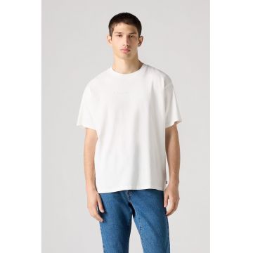 Tricou de bumbac cu logo Vintage - Alb murdar