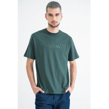 Tricou de bumbac Hampthon - Verde padure
