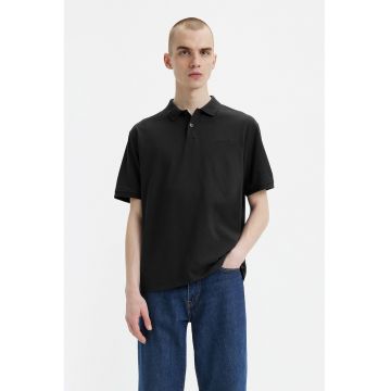 Tricou polo de bumbac - Negru