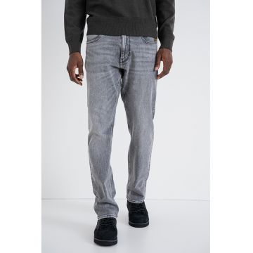 Blugi cu aspect decolorat - Gri deschis