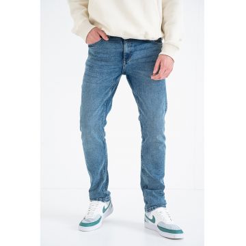 Blugi slim fit - Albastru melange