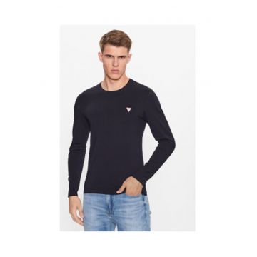 Bluza cu maneca lunga si decolteu rotund -