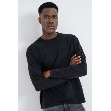 Bluza uni cu croiala lejera - Negru