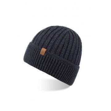 Caciula barbati - Brodrene - Acril - 56-60 cm - Bleumarin