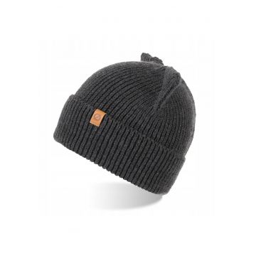 Caciula barbati - Brodrene - Acril - 56-60 cm - Gri inchis