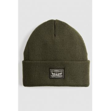 Caciula cu aplicatie logo - Kaki inchis