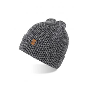 Caciula de iarna barbati - Brodrene - Acril - 56-60 cm - Gri deschis