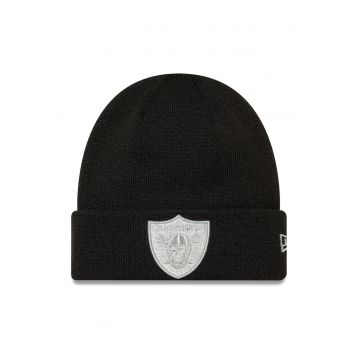 Caciula din tricot Raiders - Alb/Negru