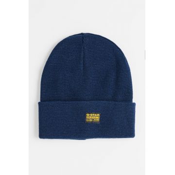 Caciula elastica cu detaliu logo Effo - Bleumarin