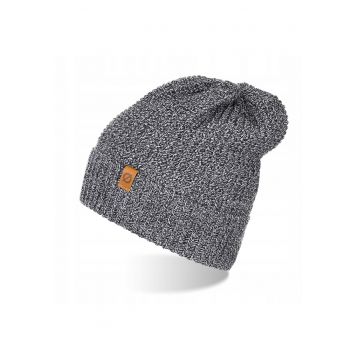 Caciula tip beanie pentru barbati - Brodrene - Acril - 56-60 cm - Gri