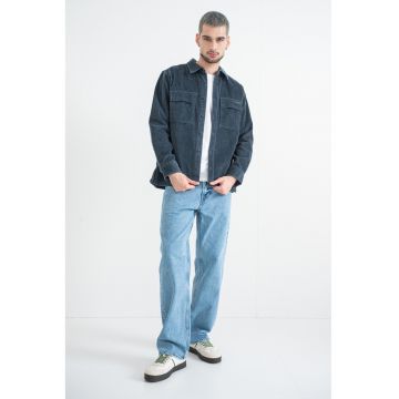 Camasa cu buzunare pe piept - Gri carbune