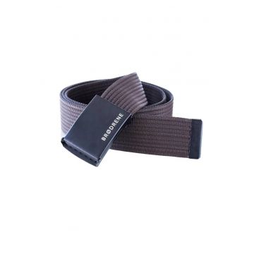 Curea barbati -  Material textil - Maro/Negru