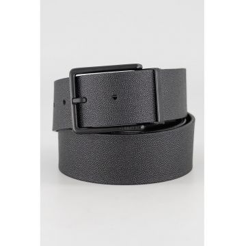 Curea reversibila din piele - Maro inchis/Negru