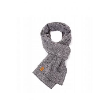 Fular barbati Brodrene - Acril - 150x40 cm - Gri deschis