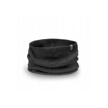 Fular circular -  pentru barbati - pentru iarna - 30 x 35 cm - Gri inchis