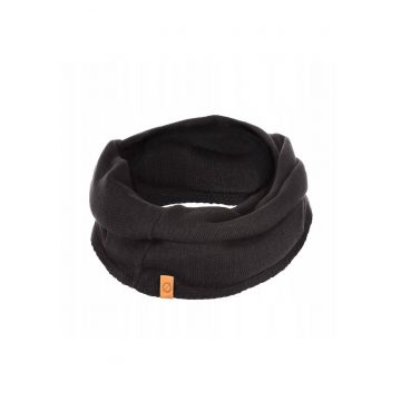 Fular tubular barbati Brodrene - Acril - 78x40 cm - Negru