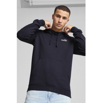 Hanorac cu buzunar kangaroo si logo Essentials - Bleumarin