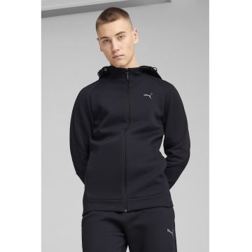 Hanorac cu fermoar si maneci raglan - Albastru ultramarin