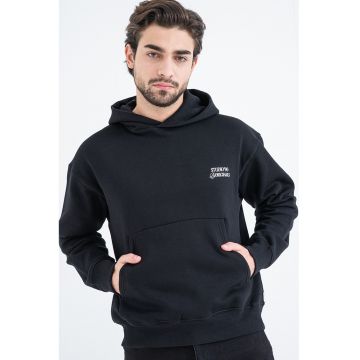 Hanorac cu imprimeu contrastant pe partea din spate Grand Midtown - Alb/Negru