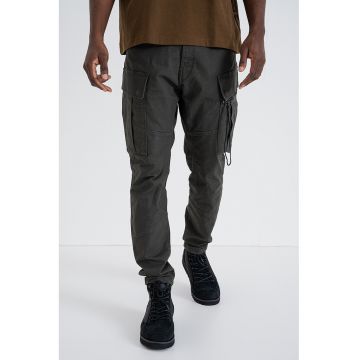 Pantaloni cargo skinny - Kaki inchis