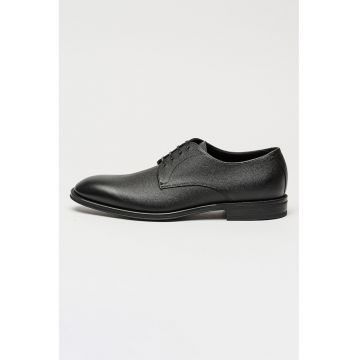 Pantofi Derby de piele Derek - Negru