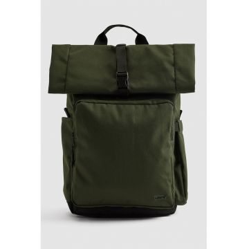 Rucsac uni cu buzunar frontal cu fermoar - Kaki inchis