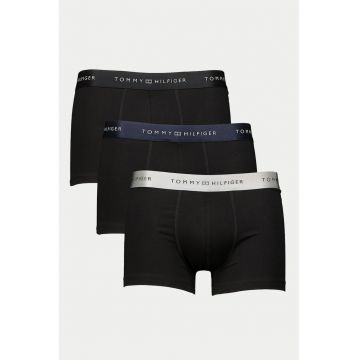 Set de boxeri cu banda logo in talie - 3 perechi - Negru/Gri/Bleumarin