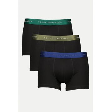 Set de boxeri cu banda logo in talie - 3 perechi - Verde/Negru