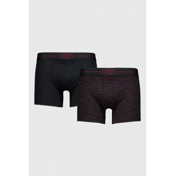 Set de boxeri din amestec de bumbac - 2 perechi - Negru