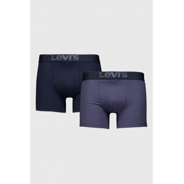 Set de boxeri din amestec de bumbac organic - 2 perechi - Albastru petrol/Bleumarin