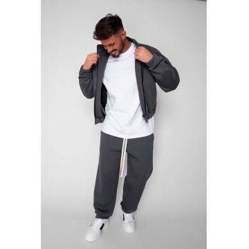 Set Winter Jacheta cu fermoar si pantalon drept Grey Anthracite 19421