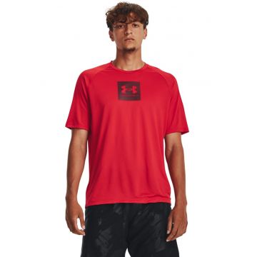 Tricou barbati -  303440589 - Poliester - Negru/Rosu vermillion