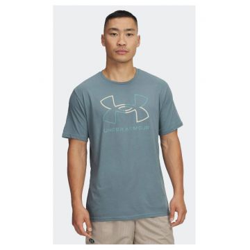 Tricou barbati  bumbac - 54875 - Albastru