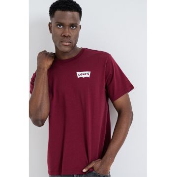 Tricou cu imprimeu logo - Rosu inchis