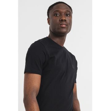 Tricou din bumbac Tales - Negru