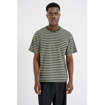 Tricou lejer din bumbac Red Tab™ - Gri/Alb murdar/Verde feriga