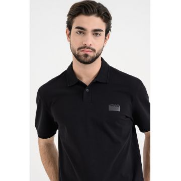 Tricou polo cu logo - Negru