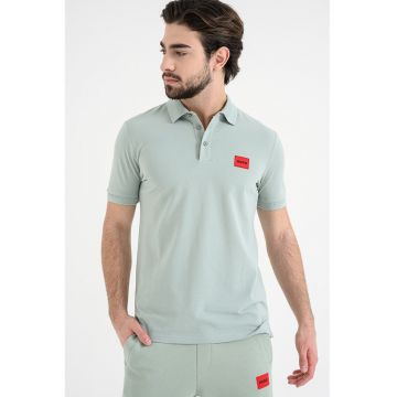 Tricou polo slim fit Dereso - Verde menta