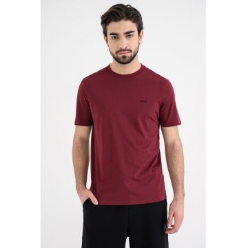 Tricou regular fit din bumbac Dero - Visiniu