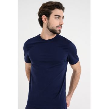 Tricou slim-fit Dimerstee - Albastru indigo